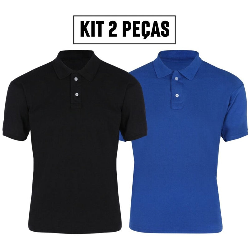 Kit 2 Camisa Polo Masculina Premium